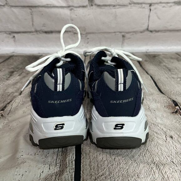 Sketcher Air-Cooled memory Foam Navy Blue Women's Sneakers, Size 6, Pre-owned - Picture 3 of 7